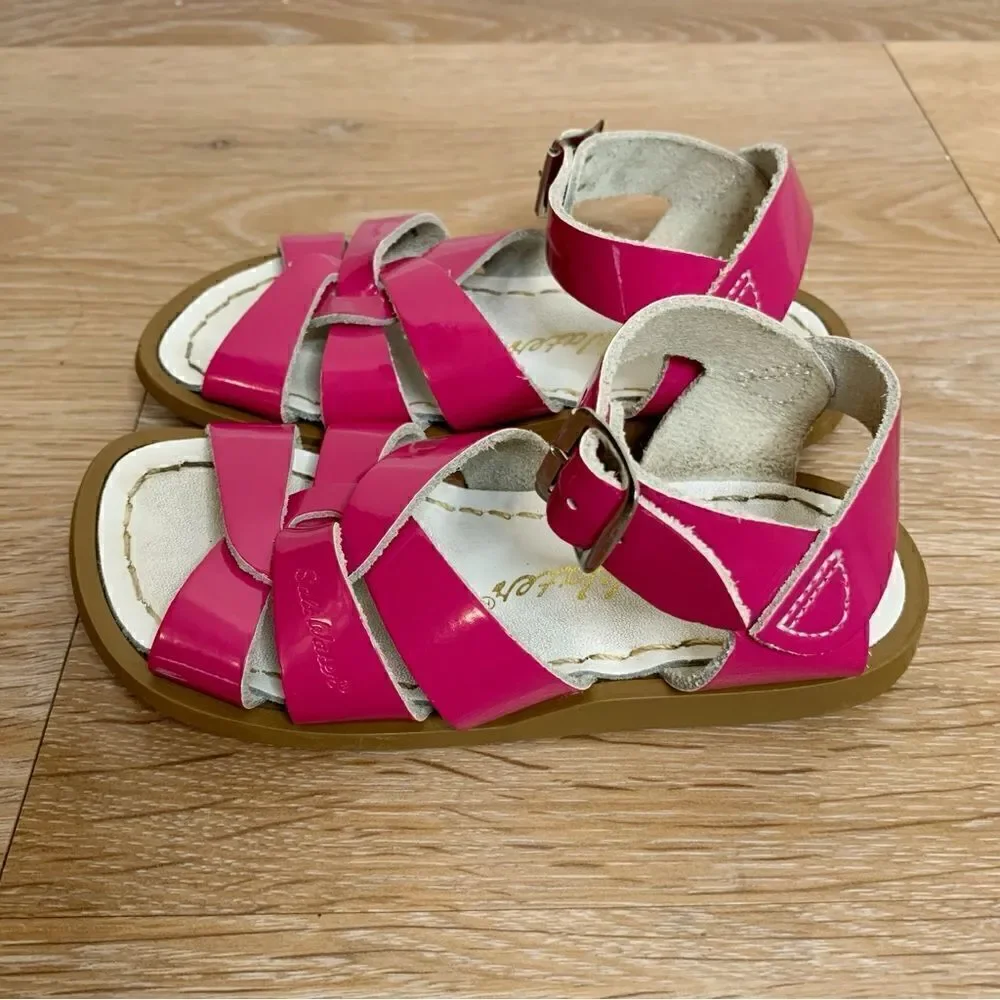 Salt Water Baby Girl Size 7 Pink Sandals